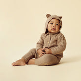 Wilson & Frenchy | Walnut Knitted Cable Jacket