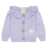 Aster & Oak | Lavender Pointelle Knit Cardigan