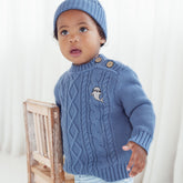 Aster & Oak | Bluestone Cable Knit Jumper