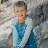 Crywolf | Long Sleeve Rash Vest - Ocean Colour Block