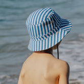 Crywolf | Reversible Bucket Hats - Deep Sea Stripe