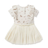 Aster & Oak | Happy Holidays Tutu Dress - Last One Size 4