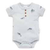 Aster & Oak | Orca Henley Onesie - LAST Size 1