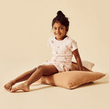 Wilson & Frenchy | Peaches Organic Pointelle Short Sleeved Pyjamas - LAST Size 3