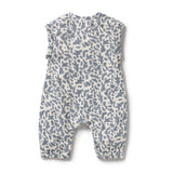 Wilaon & Frenchy | Blue Coral Organic Crinkle Growsuit - LAST Size 00