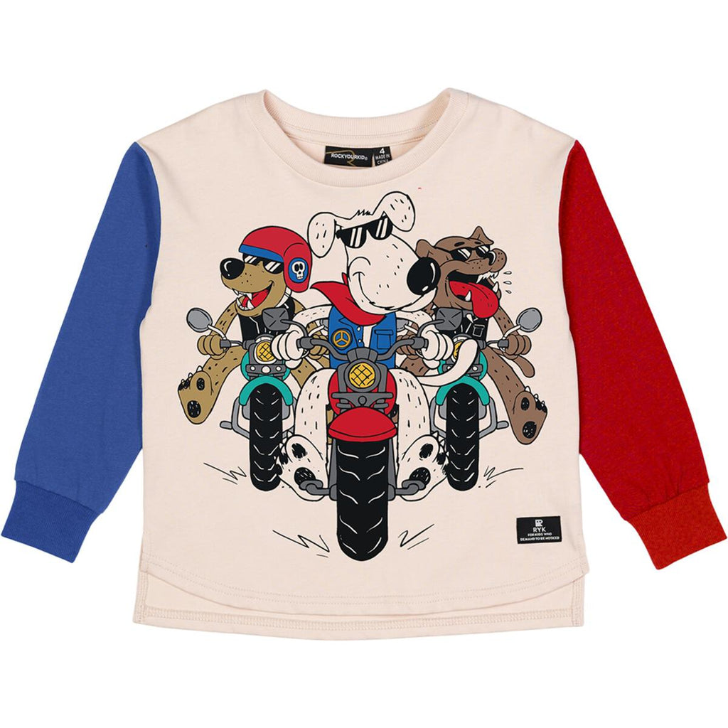 Rock Your Baby | Pups On Bikes Boxy Fit T-Shirt
