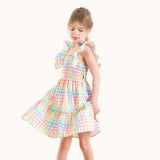 Rock Your Baby | Rainbow Plaid Dress