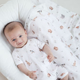 Aster & Oak | Native Animals Zip Romper