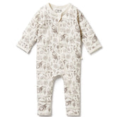 Wilson & Frenchy |Tribal Woods Organic Zipsuit with Feet