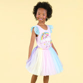 Rock Your Baby | Unicorn Rainbow Singlet Circus Dress - LAST Size 2
