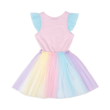 Rock Your Baby | Unicorn Rainbow Singlet Circus Dress - LAST Size 2