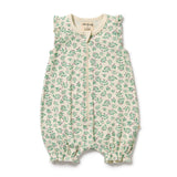 Wilson & Frenchy | Periwinkle Organic Ruffle Zipsuit
