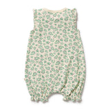 Wilson & Frenchy | Periwinkle Organic Ruffle Zipsuit