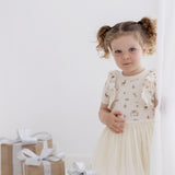 Aster & Oak | Happy Holidays Tutu Dress - Last One Size 4