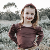 Love Henry | Puff Sleeve Knit Top - Mauve