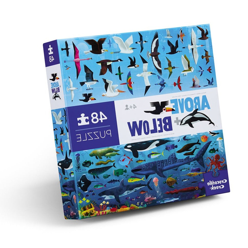 Crocodile Creek | Above & Below Puzzle 48 pc - Sea and Sky