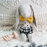 Baby Boy Bunny Black Check - 26cm