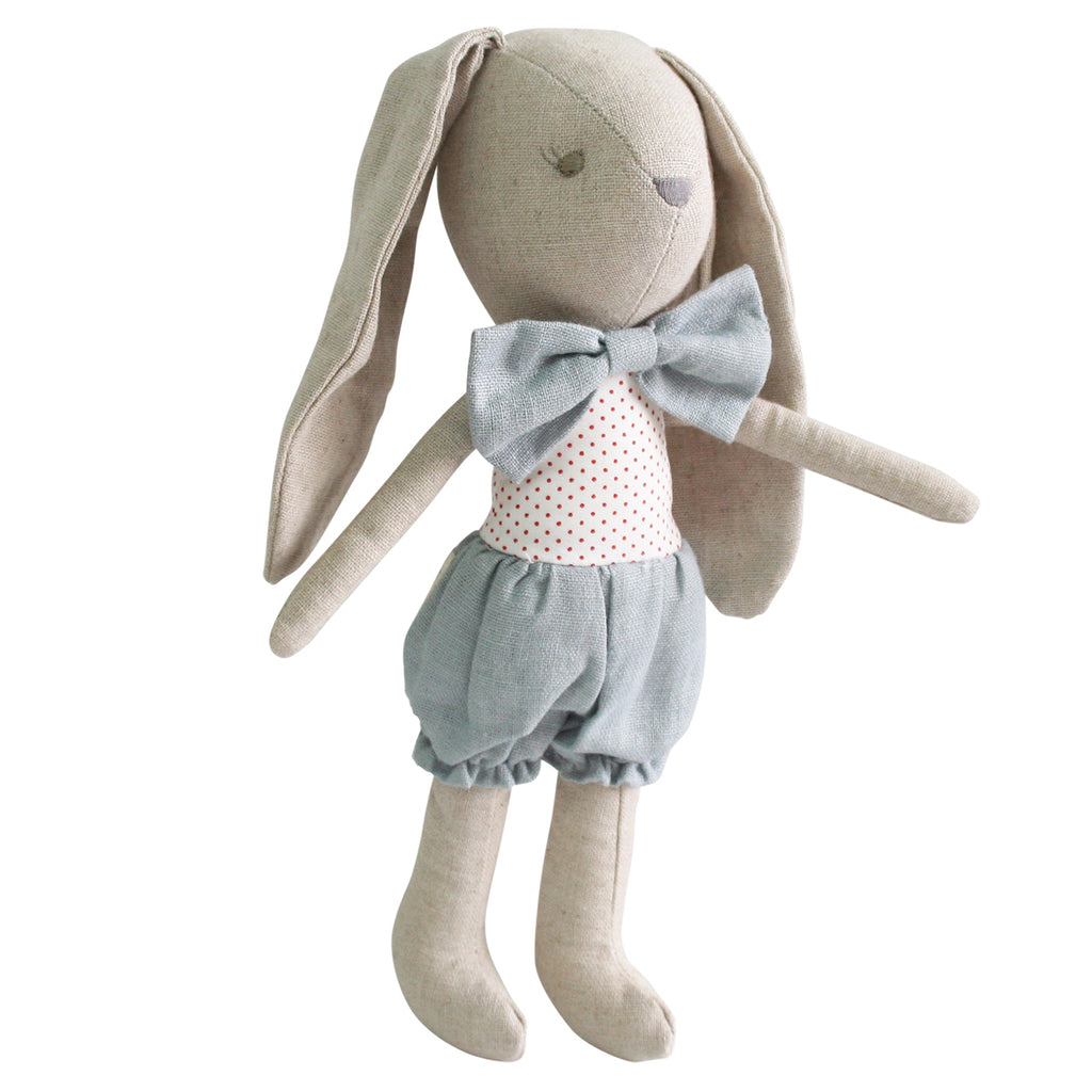 Alimrose | Baby Boy Grey/Red Bunny - 26cm
