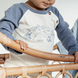 Aster & Oak | Arctic Print Raglan Tee - LAST One Size 4