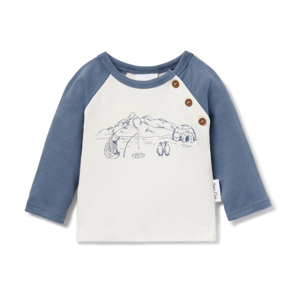 Aster & Oak | Arctic Print Raglan Tee