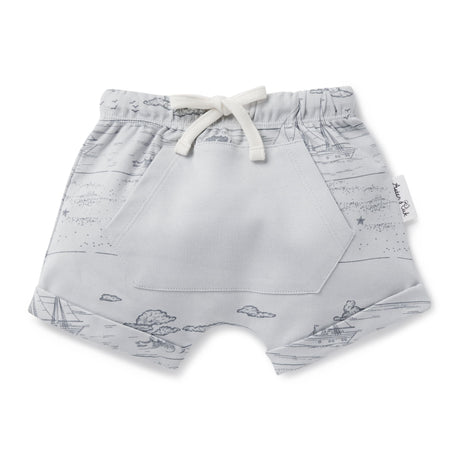 Aster & Oak | Zen Blue Rib Pocket Shorts - LAST Size 0, 1