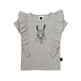 Kapow Kids | Bunnie Ruffle T-shirt - LAST Size 2