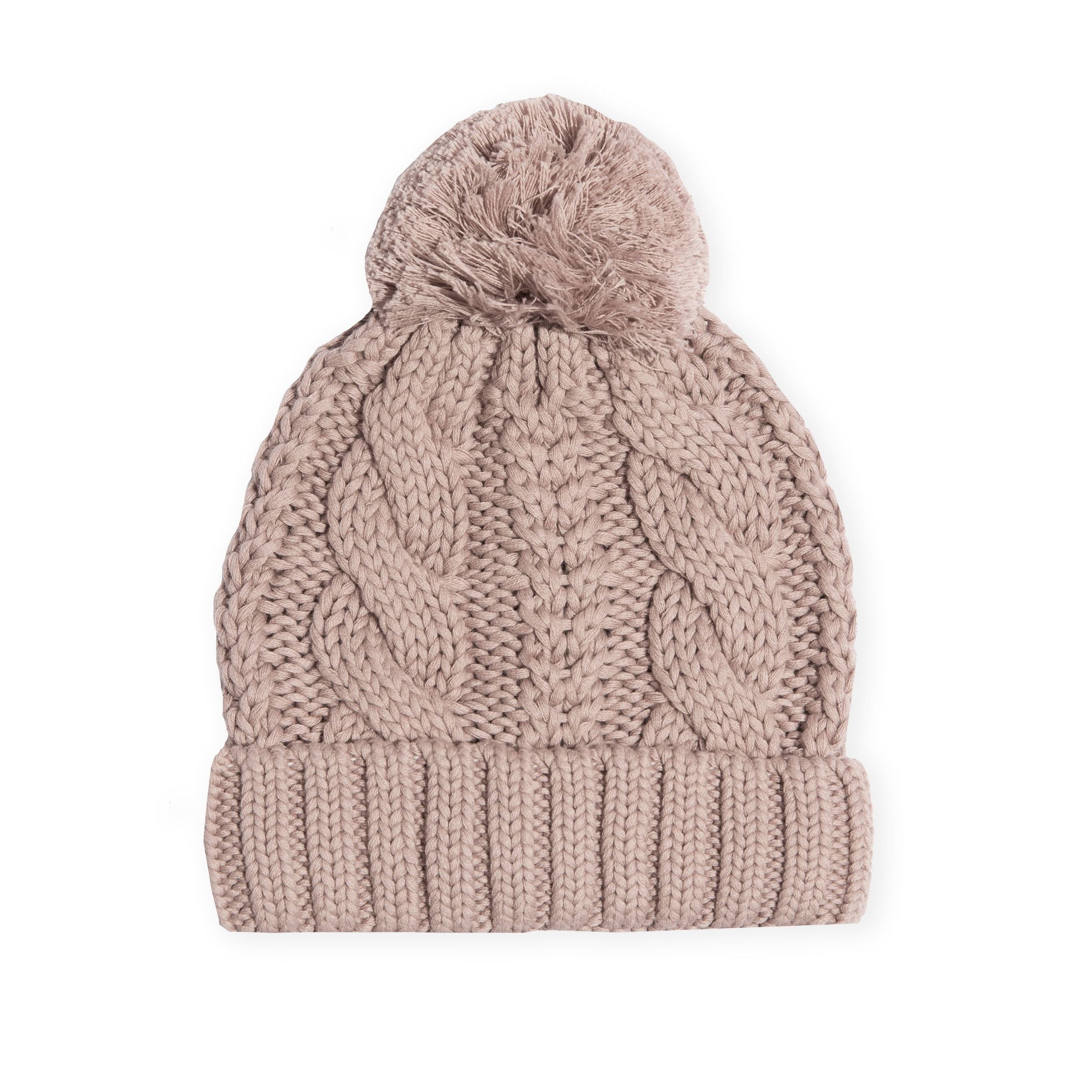 Kapowkids Cable Knit Pom Pom Beanie