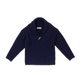 Indigo & Lellow navy calvin knit jumper