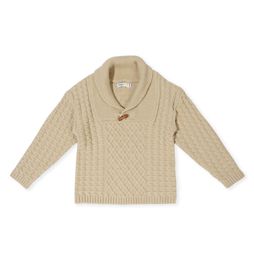 Indigo & Lellow sand calvin knit jumper 