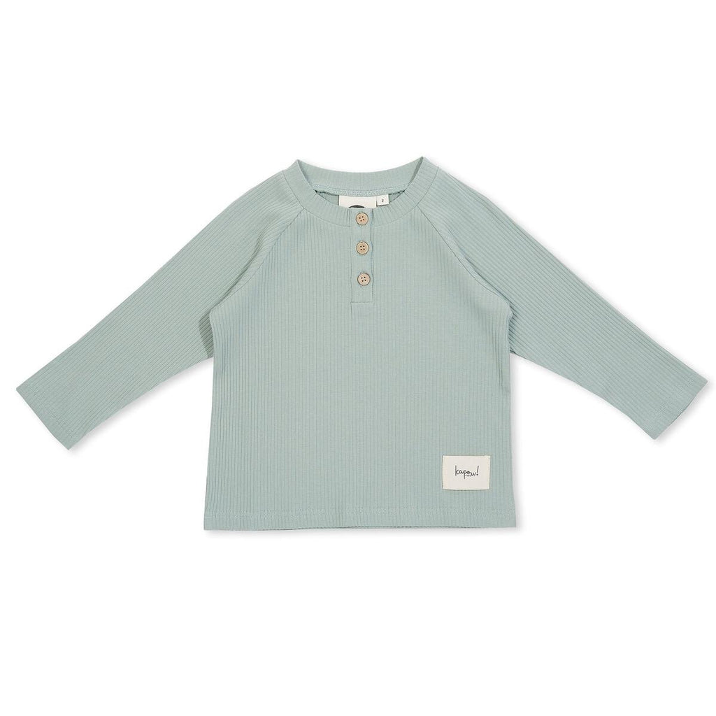 Kapowkids | Cobalt Rib Henley Top