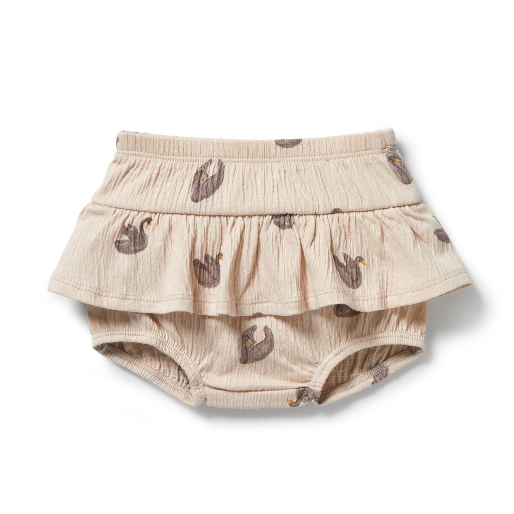 Wilson & Frenchy | Crinkle Ruffle Nappy Pant - Little Swan