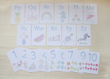 Blossom & Pear | Alphabet & Number Flash Cards