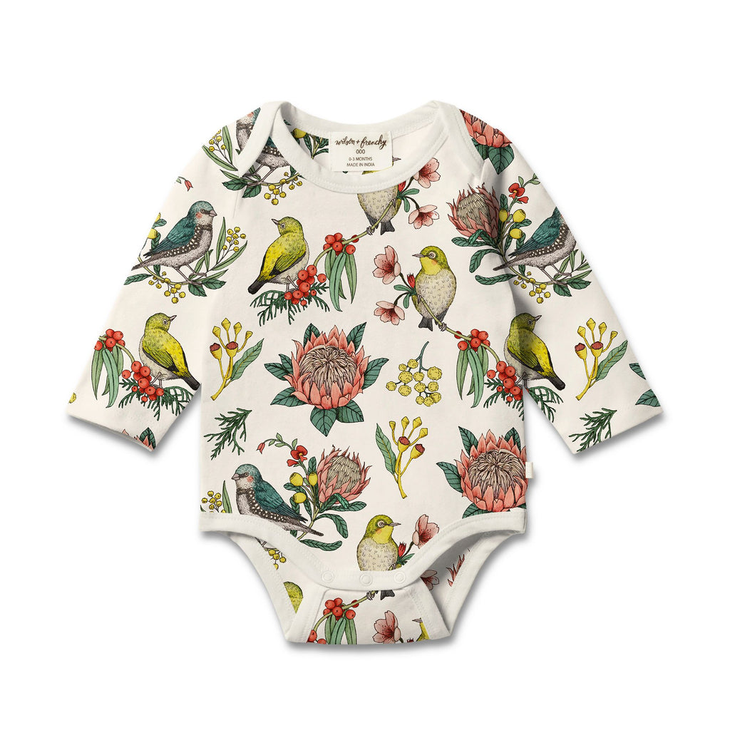 Wilson & Frenchy | Organic Envelope Bodysuit- Hello Birdie