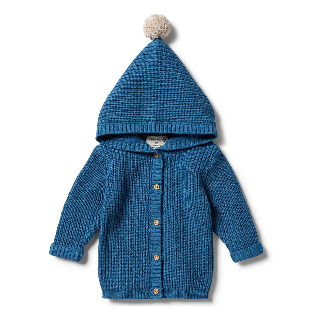 Wilson & Frenchy | Knitted Jacket - Denim Fleck