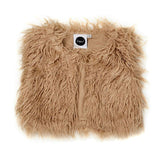 Kapow Kids | Mushroom Faux Fur Shaggy Vest - LAST Size 3