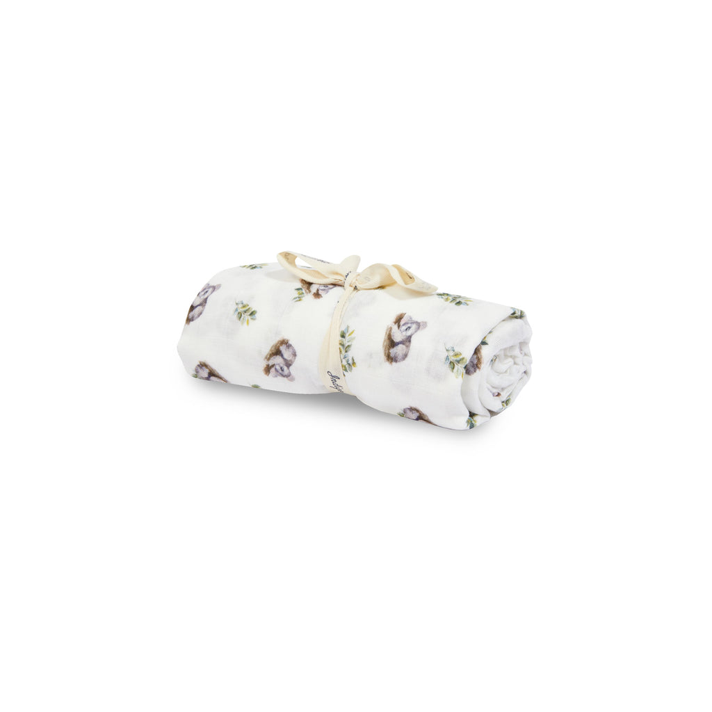 Indigo & Lellow | Muslin Wrap - Sleepy koala