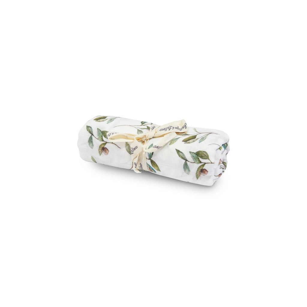 Indigo & Lellow | Muslin Wrap - Snails