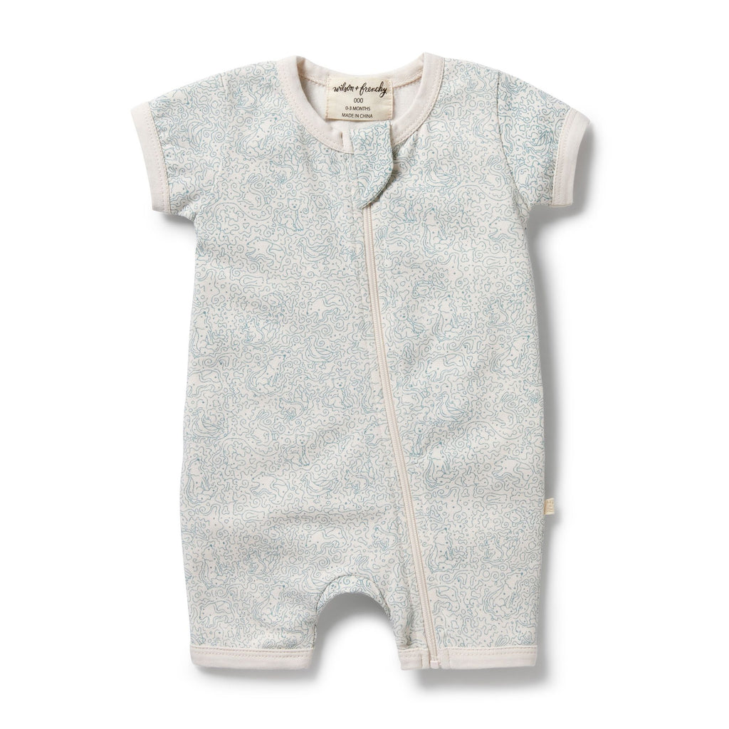 Wilson & Frenchy | Organic Boyleg Zipsuit - Squiggle
