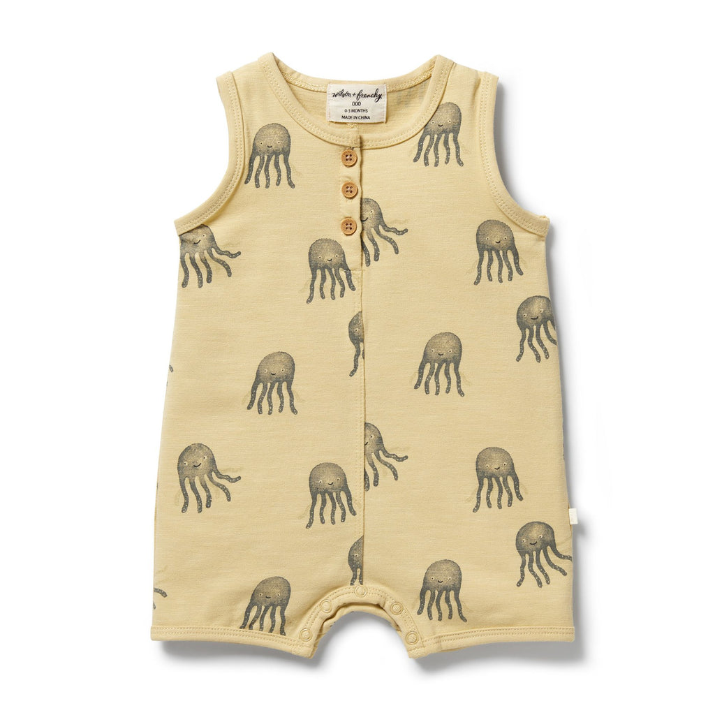 Wilson & Frenchy | Organic Growsuit - Ollie Octopus