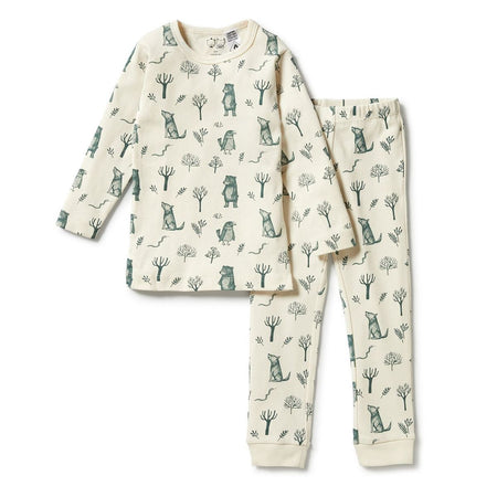 Wilson & Frenchy | Organic Zipsuit with Feet - Birdy Floral