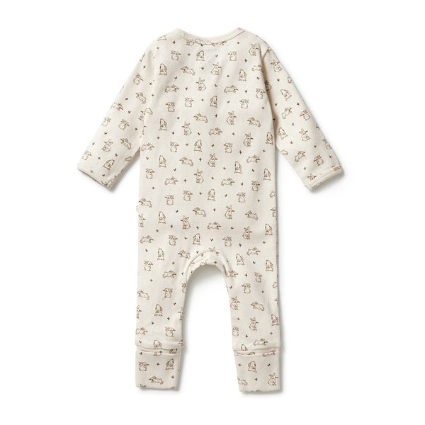 Wilson & Frenchy | Organic Pointelle Zipsuit with Feet