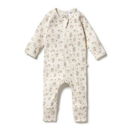 Wilson & Frenchy | Knitted Overall- Silver Peony Fleck
