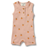Wilson & Frenchy Organic Rib Growsuit - Little Orange