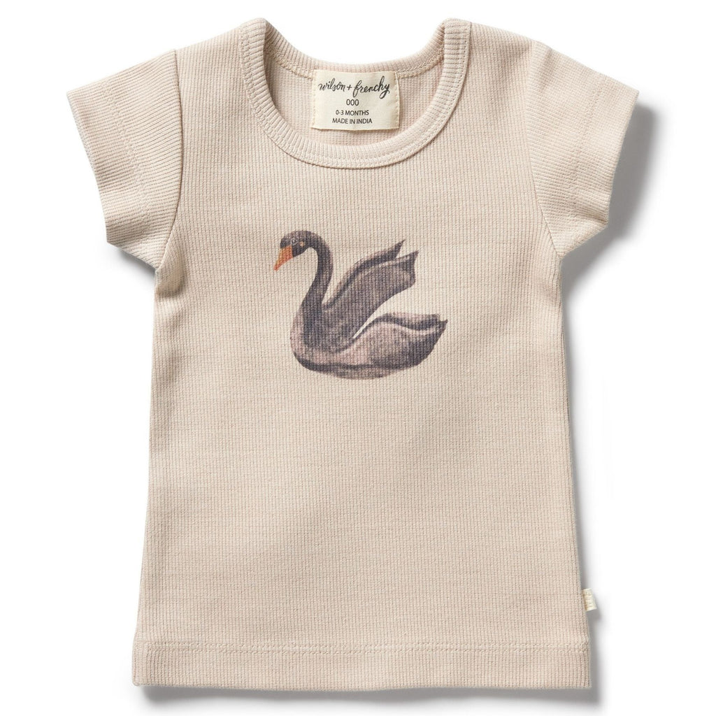 Wilson & Frenchy | Organic Rib Tee - Little Swan