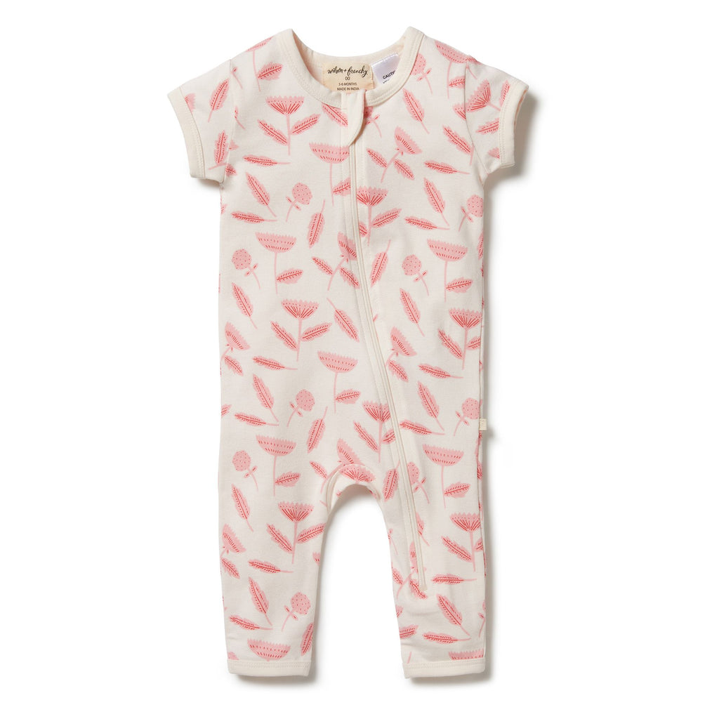 Wilson & Frenchy | Billie Fleur Organic Zipsuit - LAST Size 0000, 0