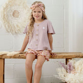 Kapow Kids | Lavender Waffle Swing T-shirt