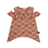 Kapow Kids | Rainbow Cold Shoulder T-shirt - LAST Size 3, 4