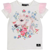 Rock Your Baby Unicorn Lullaby T-Shirt With Shoulder Frills