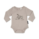 Aster & Oak | Vintage Plane Print Onesie - LAST Size 000
