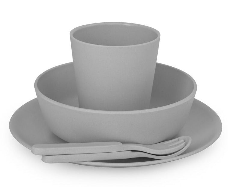Bamboo Dinnerware Set - Pebble